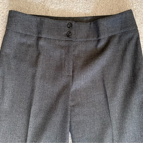 Jones NY Collection Stretch Wide Leg Trousers ~ Size 8 ~ Charcoal ~Career Attire - Picture 3 of 16